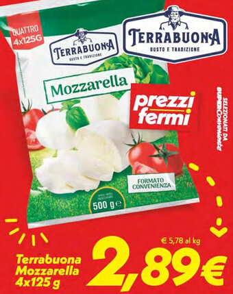 Iper Super Conveniente Terrabuona Mozzarella 4x125 g offerta