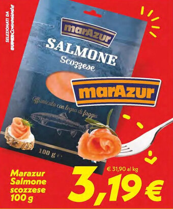 Iper Super Conveniente Marazur Salmone scozzese 100 g offerta