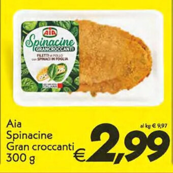 Iper Super Conveniente Aia Spinacine Gran croccanti 300 g offerta