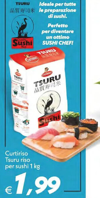 Iper Super Conveniente Curtiriso Tsuru riso per sushi 1 kg offerta