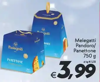 Melegatti Pandoro/Panettone 750 g