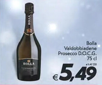 Iper Super Conveniente Bolla Valdobbiadene Prosecco D.O.C.G. 75 cl offerta