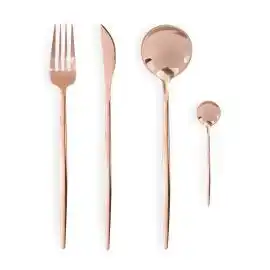 Franzy's I&g box 24 posate in acciaio rosa offerta