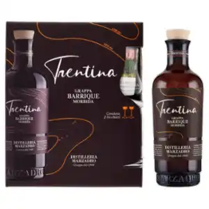 Sole 365 Distilleria marzadro trentina grappa barrique morbida + 2 bicchieri 50 cl offerta