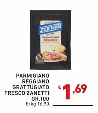 Zanetti Parmigiano Reggiano Grattugiato Fresco 100 gr.
