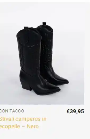 CVG Moda Stivali camperos in ecopelle offerta