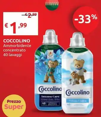 Smoll Ammorbidente coccolino offerta