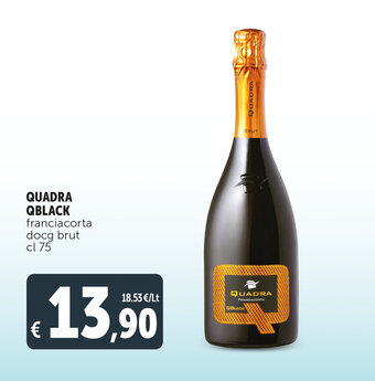 Deco Supermercati Quadra Qblack franciacorta docg brut cl 75 offerta
