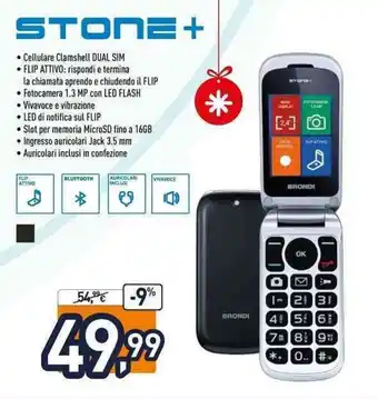 Unieuro Brondi Stone+ offerta