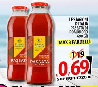 Il Genio Supermercato Le Stagioni D'Italia Passata di Pomodoro 690 gr offerta