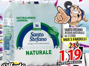 Il Genio Supermercato Santo Stefano Acqua Naturale 6x 2 litri offerta