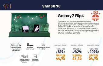 Unieuro Samsung Galaxy Z Flip4 8GB RAM + 128GB offerta