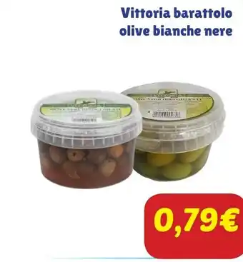 Vittoria barattolo olive bianche nere