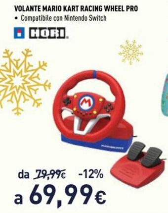 Unieuro Hori Volante Mario Kart Racing Wheel Pro offerta