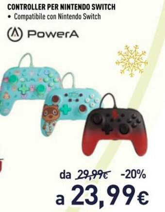 Unieuro PowerA Controller per Nintendo Switch offerta