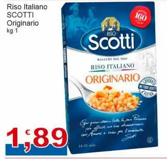 Sidis Scotti Riso Italiano Originario kg 1 offerta