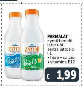 Deco Superstore Parmalat zymil benefit latte uht senza lattosio 1 l fibre calcio vitamina B12 offerta