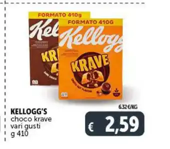 Deco Superstore Kellogg's choco krave vari gusti 410 g offerta