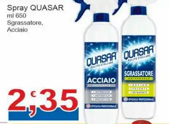 Sidis Quasar Spray ml 650 Sgrassatore, Acciaio offerta