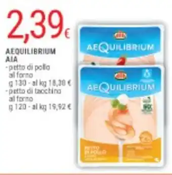 Doro Supermercati AIA Aequilibrium petto di pollo al forno g 130 offerta