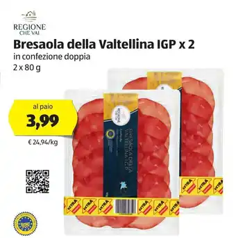 ALDI Bresaola della Valtellina IGP x 2 2 x80g offerta