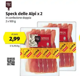 ALDI Speck delle Alpi x 2 2 x100g offerta
