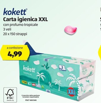 ALDI kokett Carta igienica XXL offerta