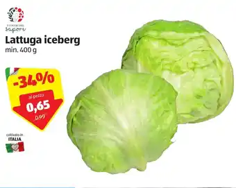 ALDI Lattuga iceberg 400g offerta