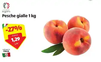 ALDI Pesche gialle 1kg offerta