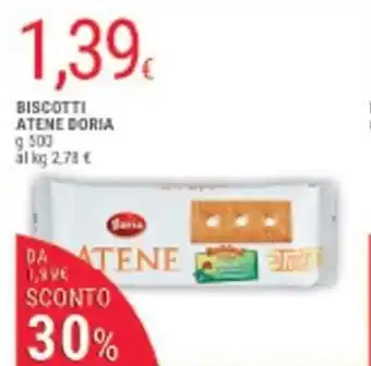 Doro Supermercati Doria Biscotti Atene g 500 offerta