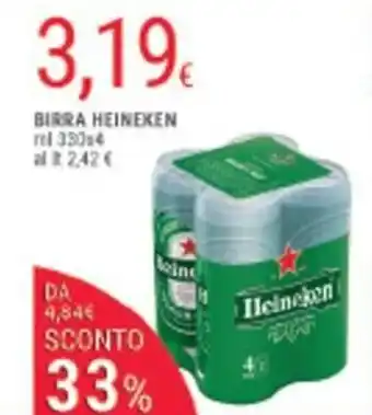 Doro Supermercati Heineken Birra ml 330x4 offerta