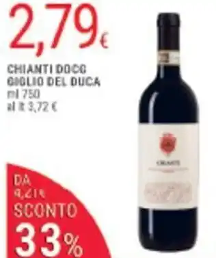 Doro Supermercati Giglio Del Duca Chianti DOCG ml 750 offerta