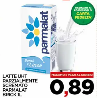 Iperspar Parmalat Latte UHT Parzialmente Scremato Brick 1L offerta