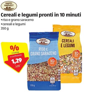ALDI Cereali e legumi pronti in 10 minuti 350g offerta