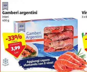 ALDI Gamberi argentini 400g offerta