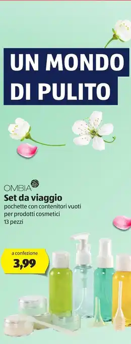 ALDI Ombia Set da viaggio offerta