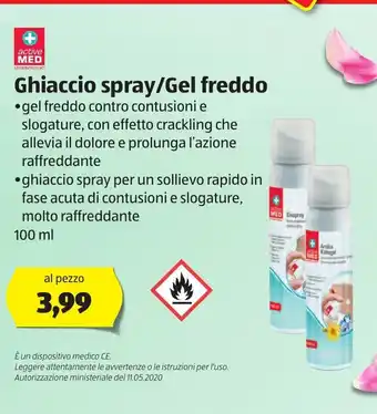 ALDI Ghiaccio spray/Gel freddo offerta