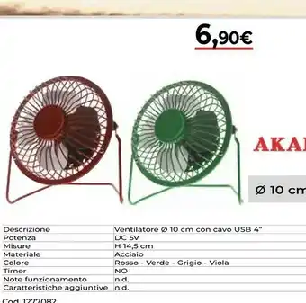 Brico Io Akai Ventilatore offerta