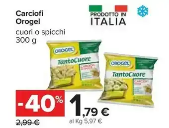 Carrefour Orogel Carciofi Mezzi Tanto Cuore 300 G(ml) offerta