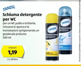 ALDI Tandil Schiuma detergente per WC offerta