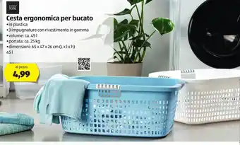 ALDI Cesta ergonomica per bucato offerta