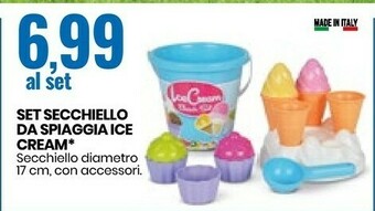 Set Secchiello Da Spiaggia Ice Cream