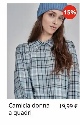 Piazza Italia Camicia donna a quadri offerta