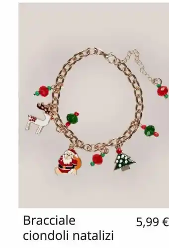 Piazza Italia Bracciale ciondoli natalizi offerta