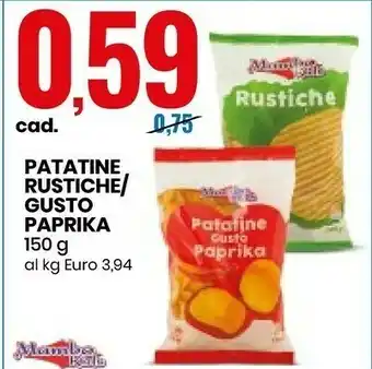 Eurospin Patatine Rustiche offerta