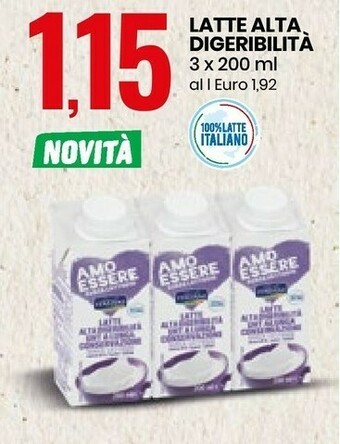 Eurospin Latte Alta Digeribilita offerta