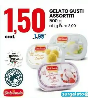 Eurospin Dolciando Gelato Gusti Assortiti offerta