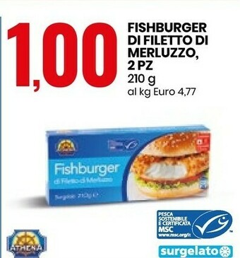 Fishburger Di Filetto Di Merluzzo
