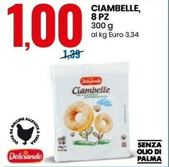 Eurospin Dolciando Ciambelle 8 PZ offerta