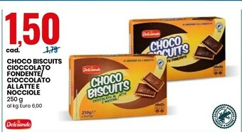Eurospin Dolciando Choco Biscuits 250 G(ml) offerta